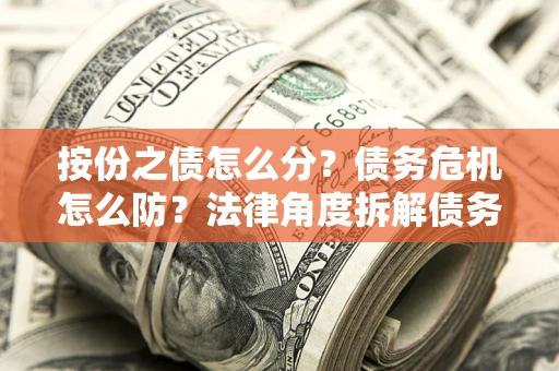 北京按份之债怎么分？债务危机怎么防？法律角度拆解债务分配与风险自保指南