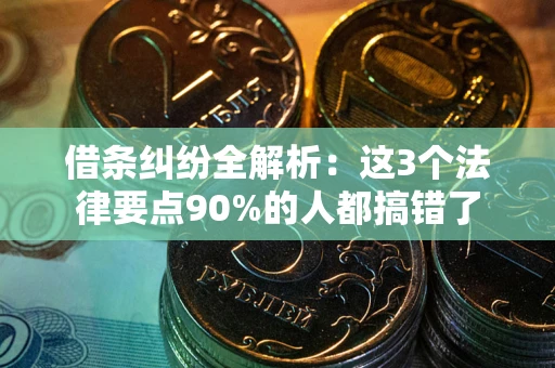 北京借条纠纷全解析：这3个法律要点90%的人都搞错了