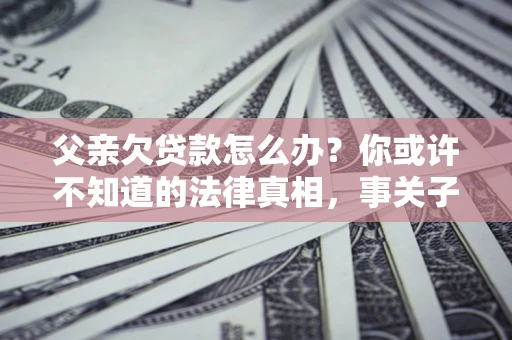 北京父亲欠贷款怎么办？你或许不知道的法律真相，事关子女未来