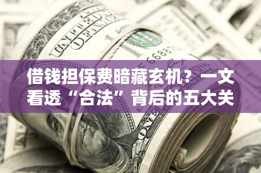北京借钱担保费暗藏玄机？一文看透“合法”背后的五大关键陷阱